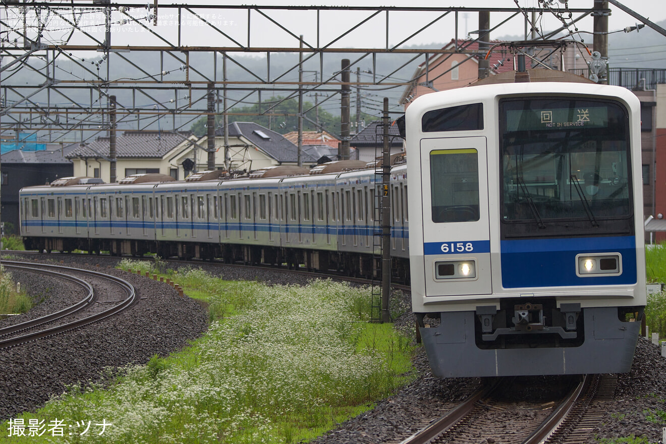 【西武】6000系6158F武蔵丘入場回送の拡大写真