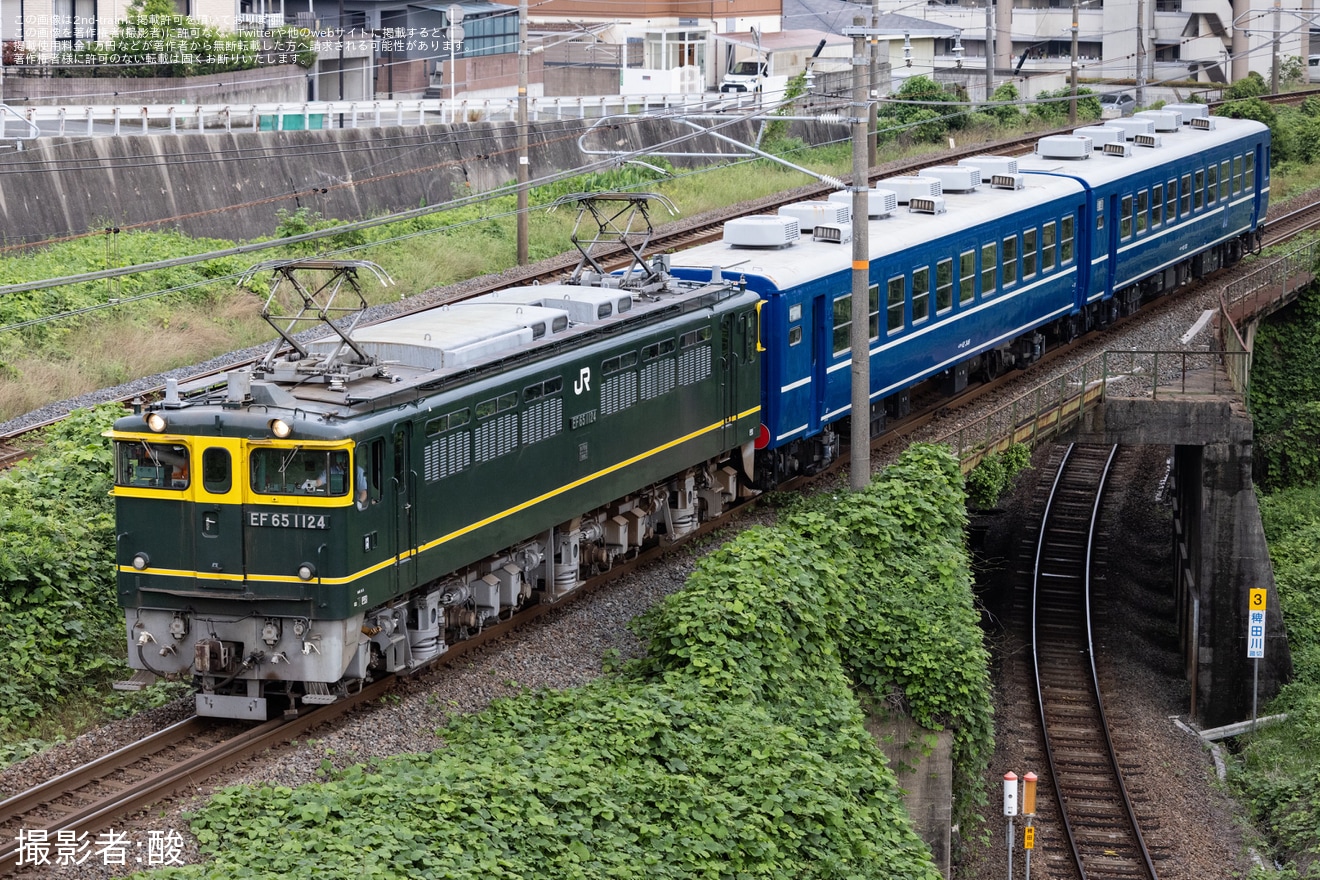 【JR西】オハ12-346、スハフ12-155下関総合車両所本所出場の拡大写真