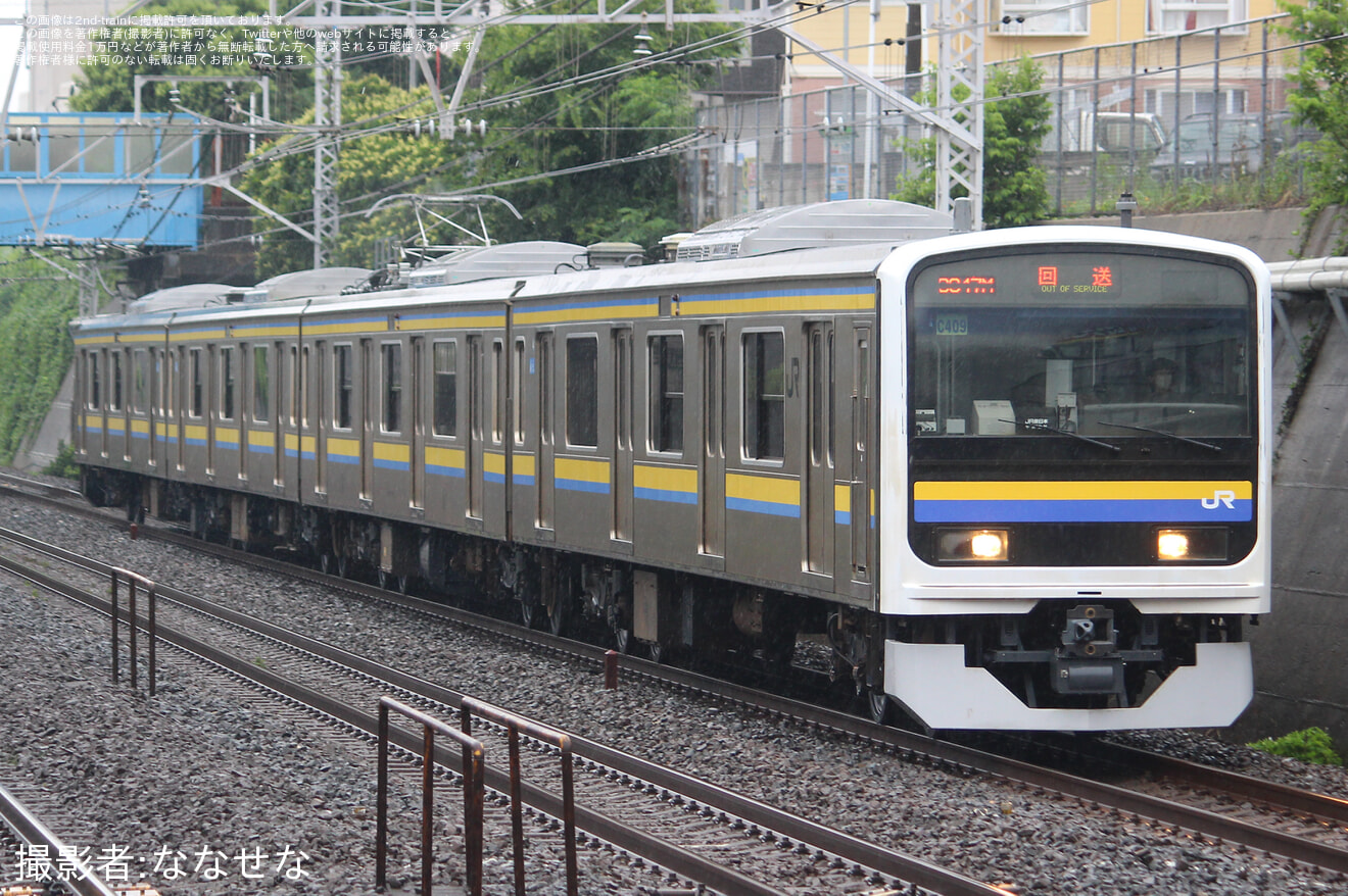 【JR東】209系マリC409編成 大宮総合車両センター出場の拡大写真