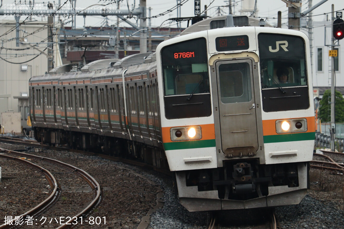 【JR東】211系タカC15編成大宮総合車両センター入場回送の拡大写真
