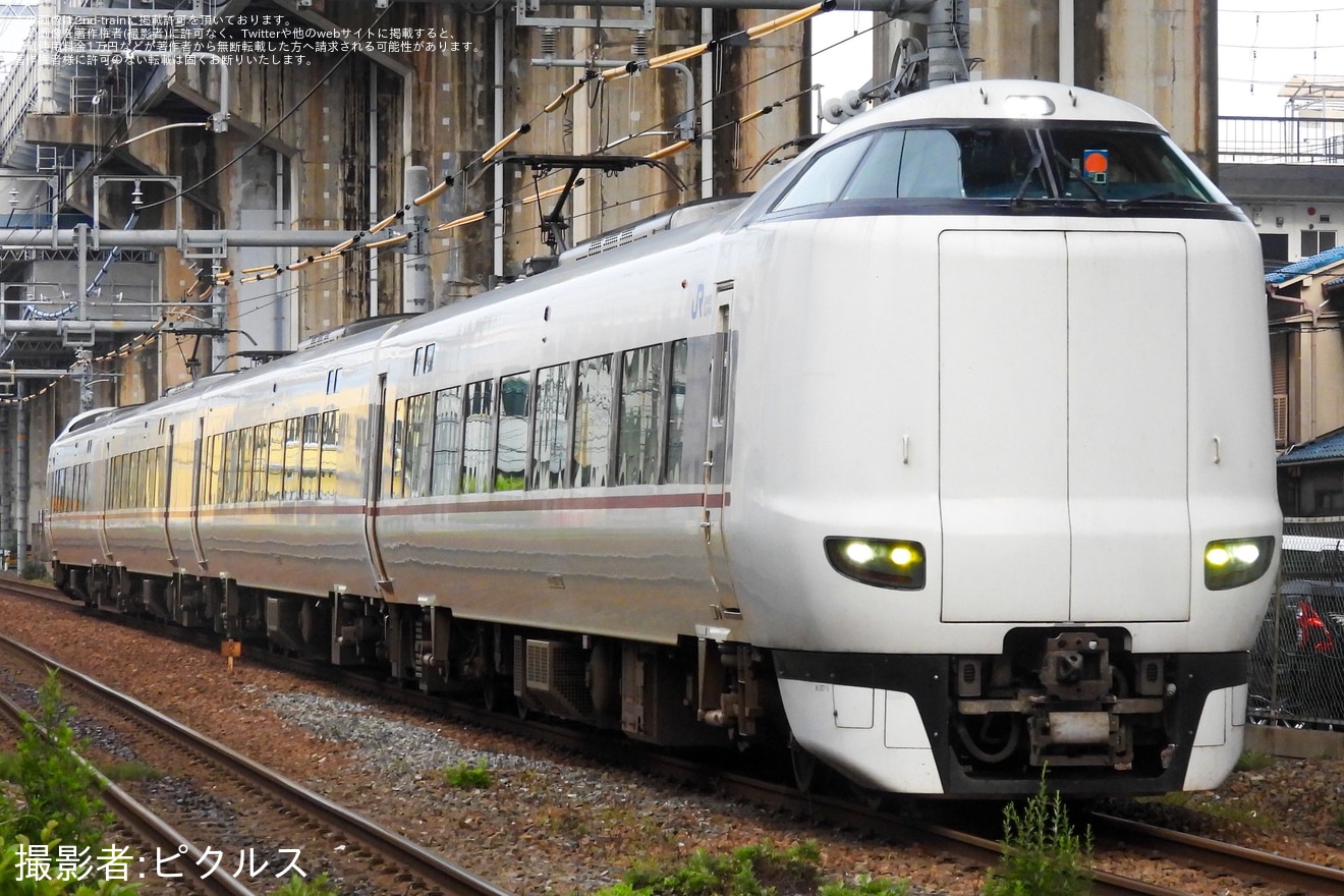 【JR西】287系FA02編成吹田総合車両所入場回送の拡大写真