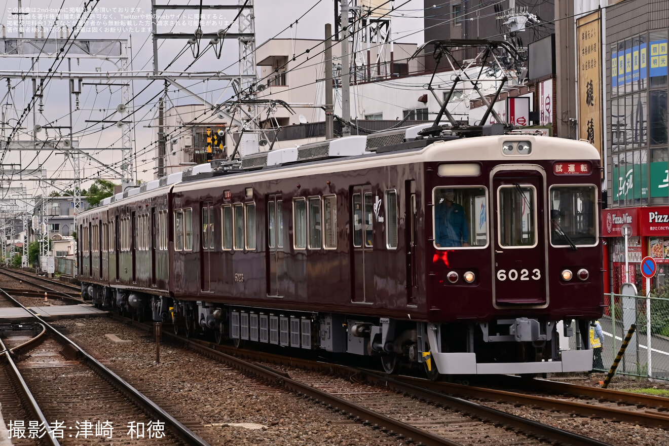 【阪急】6000系6023F正雀工場出場試運転の拡大写真