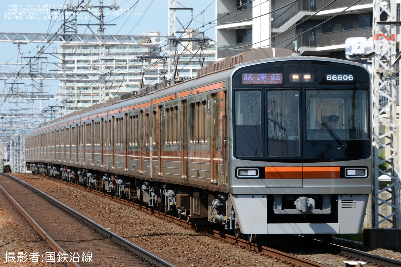 【大阪メトロ】66系66606F東吹田検車場出場試運転の拡大写真