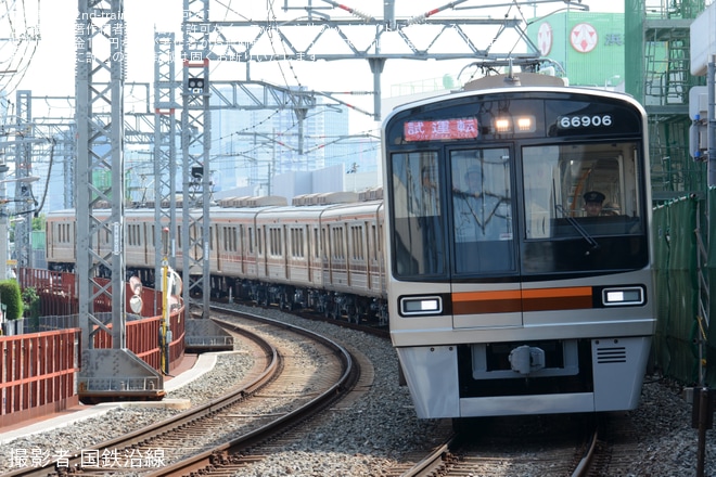 【大阪メトロ】66系66606F東吹田検車場出場試運転を不明で撮影した写真
