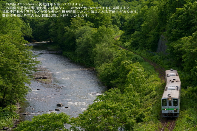 白滝～丸瀬布間で撮影された【JR北】キハ143形2両が北見へ回送