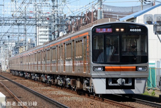【大阪メトロ】66系66606F東吹田検車場出場試運転を不明で撮影した写真
