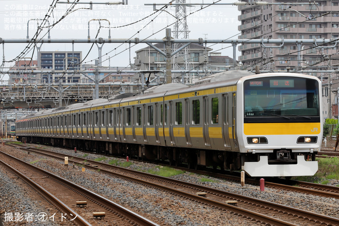 大宮操車場～別所信号場間で撮影された【JR東】E231系500番台A535編成 大宮総合車両センター出場回送
