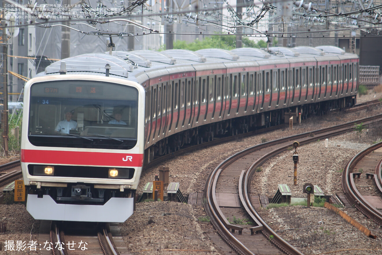 【JR東】209系ケヨ34編成 東京総合車両センター出場(202506)の拡大写真