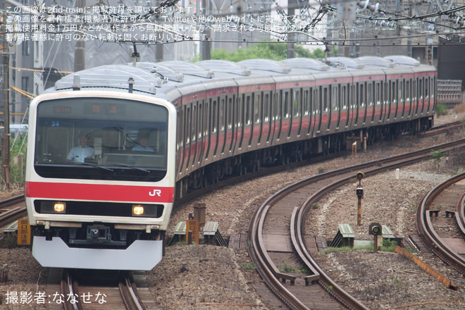 【JR東】209系ケヨ34編成 東京総合車両センター出場(202506)