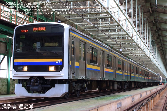 【JR東】「209系2000番代 レプリカ編成札付き 幕張車両センター撮影会」開催を幕張車両センターで撮影した写真