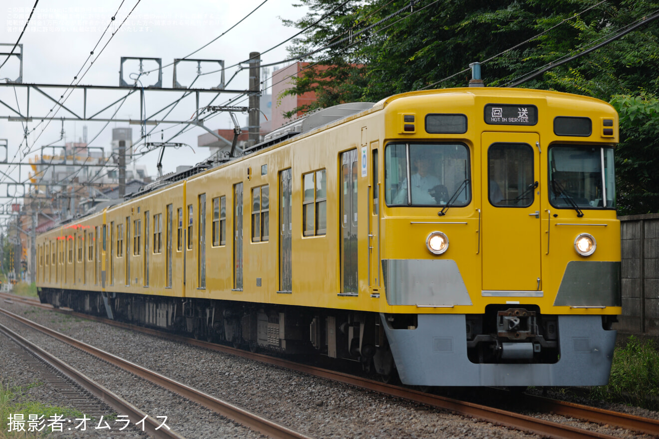 【西武】2000系2417F+2419F 「ありがとう旧2000系撮影会」終了後の返却回送の拡大写真