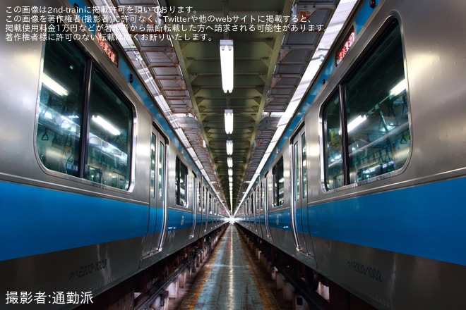さいたま車両センターで撮影された【JR東】さいたま車両センターE233系撮影会「『#さいナカ鉄道写真』第3弾」開催
