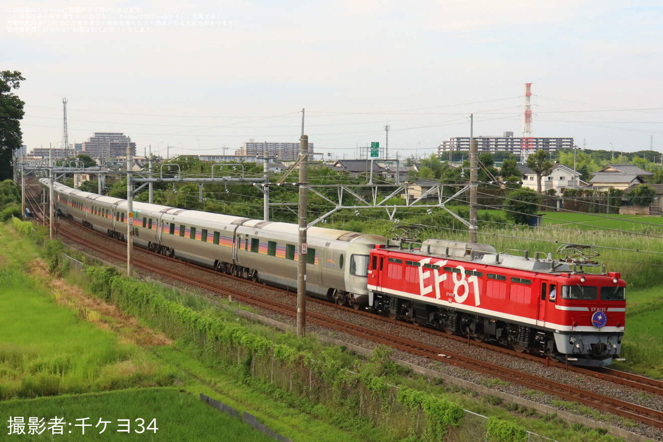 【JR東】EF81-95牽引「カシオペア紀行」上野行運転の拡大写真