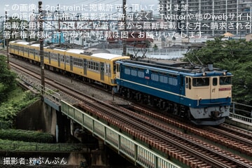 【西武】新101系1249F(ツートンカラー)が武蔵境から甲種輸送
