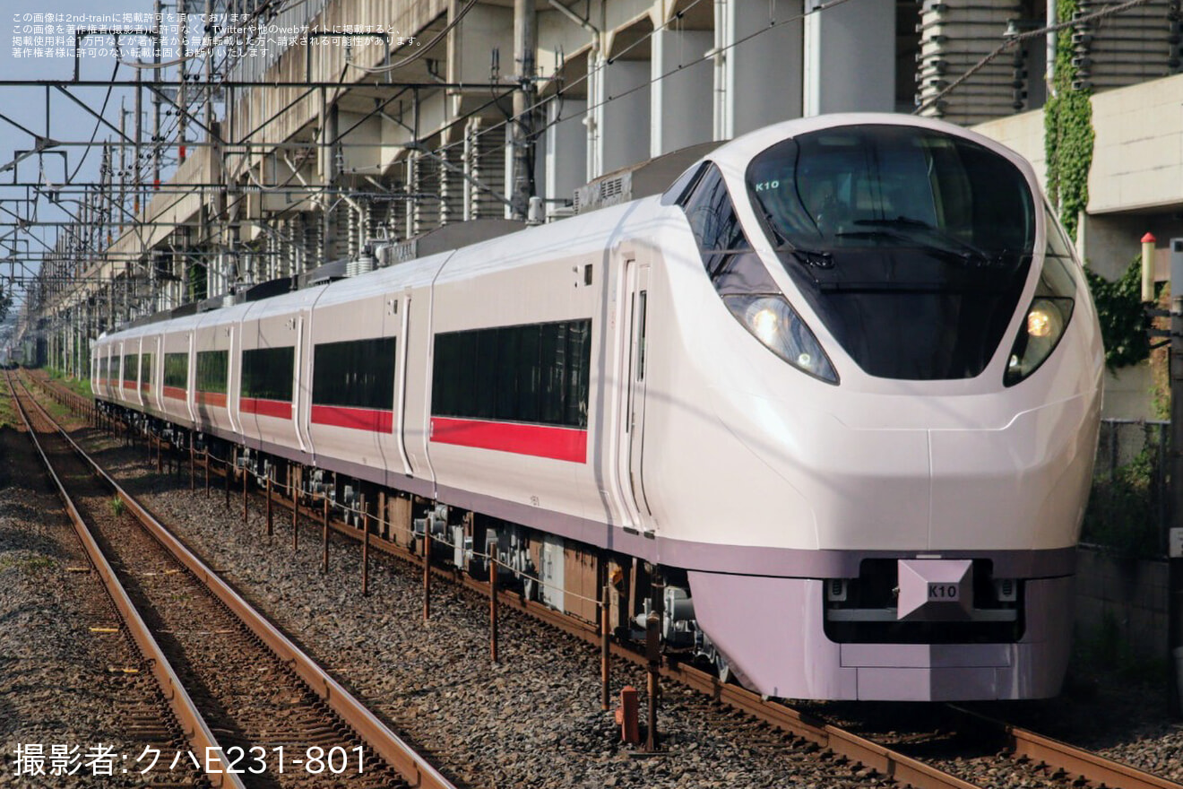【JR東】E657系カツK10編成郡山総合車両センター出場回送の拡大写真