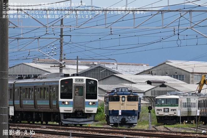 【JR東】211系2000番台ナノN614編成が長野総合車両センターで構内試運転を不明で撮影した写真