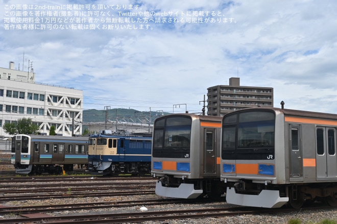 【JR東】211系2000番台ナノN614編成が長野総合車両センターで構内試運転を不明で撮影した写真