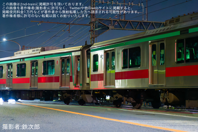  J-TREC横浜事業所付近で撮影された【東急】5000系5105F J-TREC横浜事業所出場