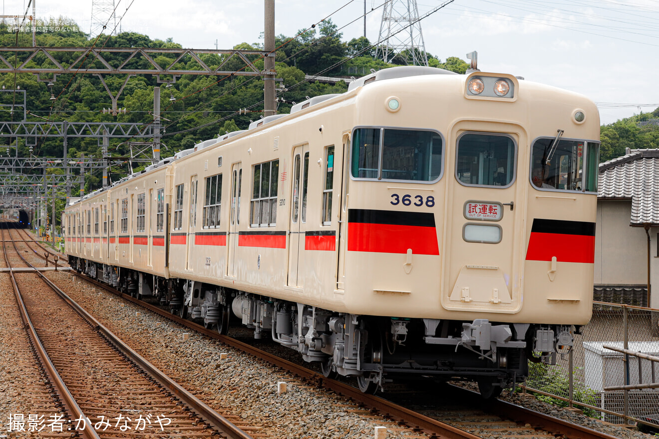 【山陽】3000系3066F 東二見工場出場試運転(202506)の拡大写真
