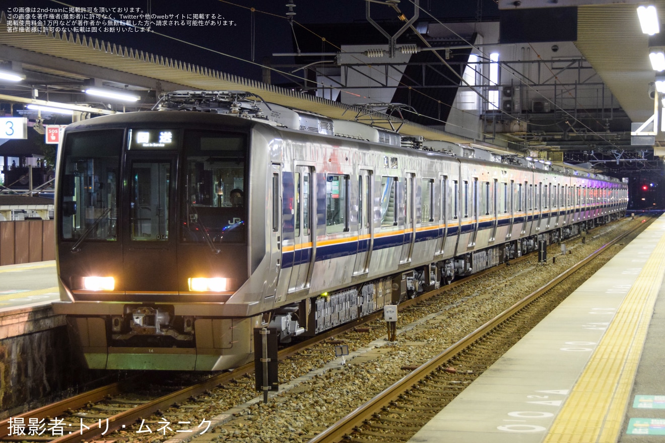【JR西】321系D14編成網干総合車両所本所出場試運転の拡大写真