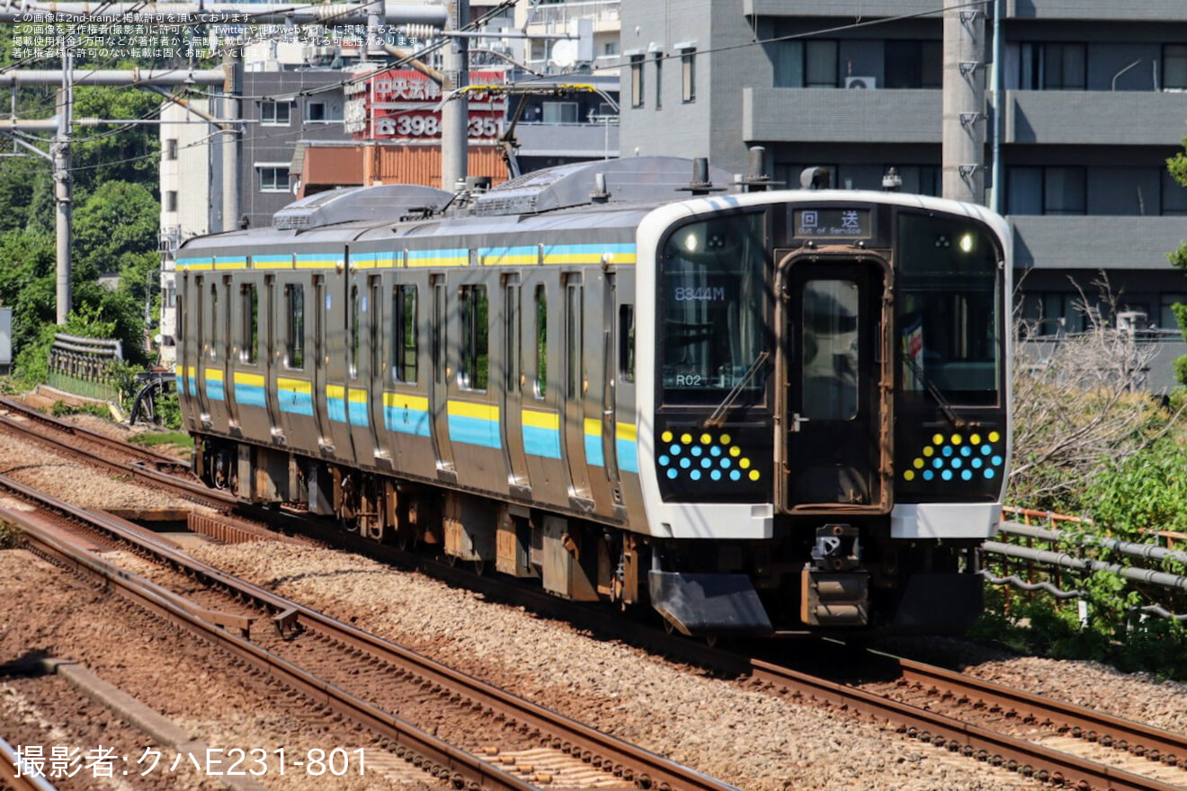 【JR東】E131系0番台R02編成大宮総合車両センター出場回送の拡大写真