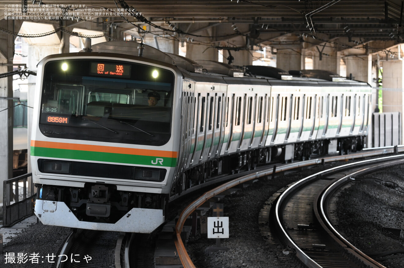 【JR東】E231系コツS-25編成 大宮総合車両センター入場の拡大写真