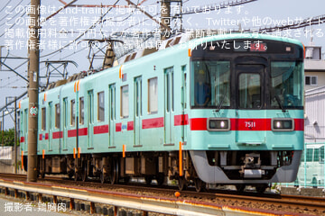 【西鉄】7000形7111Fが甘木線内にて試運転を実施