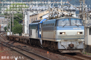 【JR貨】8865レでEF66-123がEF210-169+コキ4Bを牽引