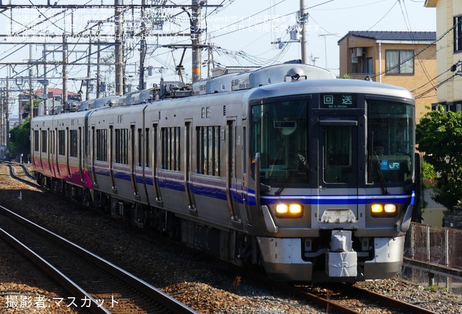 【ハピライン】521系HF05編成吹田総合車両所本所出場回送