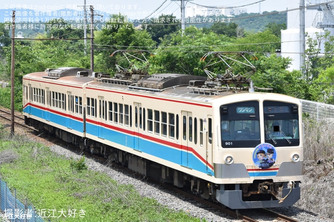 【近江】「たなばた電車」ヘッドマークを取り付け開始(2025年)