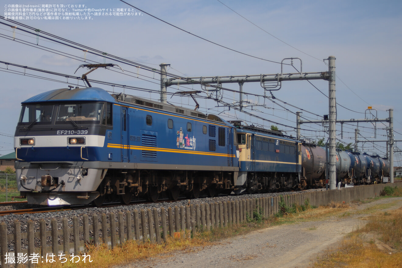 【JR貨】8765レの無動力回送でEF65-2085が高崎への拡大写真