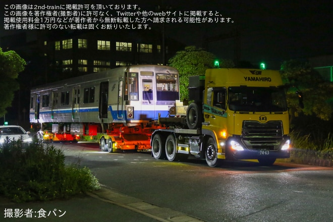【福市交】1000N系18編成が廃車のため姪浜車両基地から陸送
