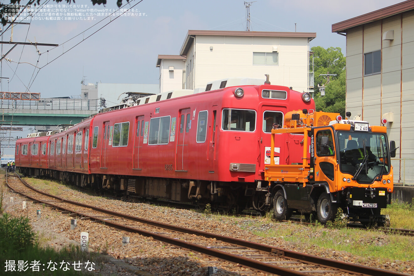 【名鉄】6000系6005Fが名電築港駅まで回送の拡大写真