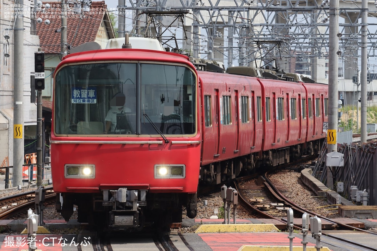 【名鉄】知立乗務区教習車が6500系6518Fを使用して2024年と異なる系統板で運転の拡大写真