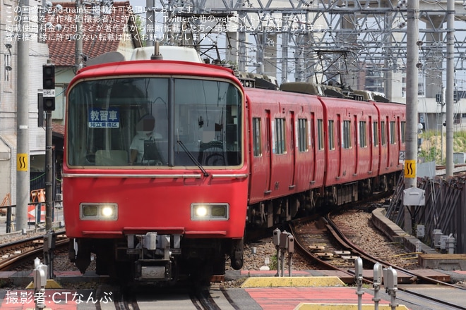【名鉄】知立乗務区教習車が6500系6518Fを使用して2024年と異なる系統板で運転を不明で撮影した写真