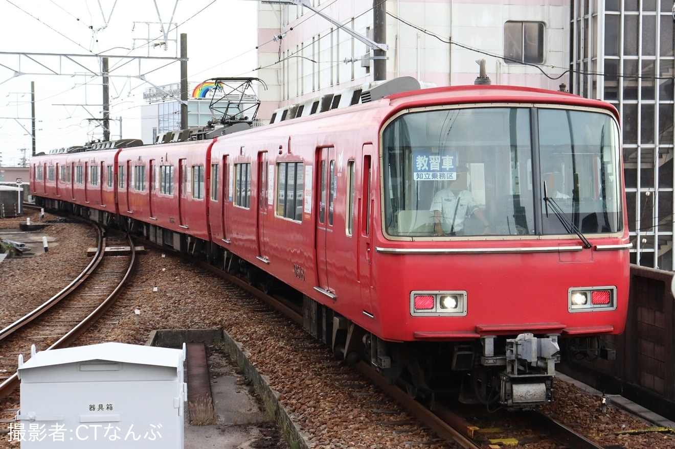 【名鉄】知立乗務区教習車が6500系6518Fを使用して2024年と異なる系統板で運転の拡大写真