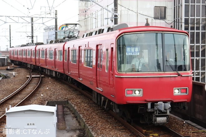 【名鉄】知立乗務区教習車が6500系6518Fを使用して2024年と異なる系統板で運転を不明で撮影した写真