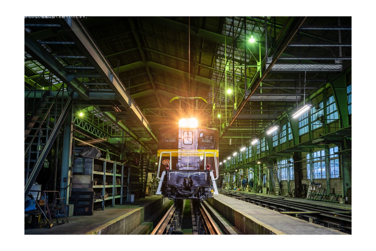 【秩鉄】広瀬川原車両基地「三岐鉄道カラー電気機関車夜間撮影会」開催の拡大写真