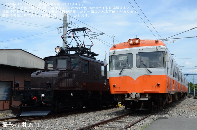 【アルピコ】上高地線 3000形「モハカラー」引退ツアー 第3弾を新村車両所で撮影した写真