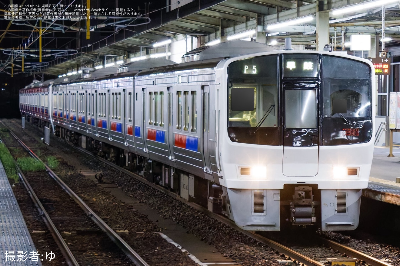 【JR九】未更新同士となる811系PM5編成とPM1編成がペアを組み8連で運用の拡大写真
