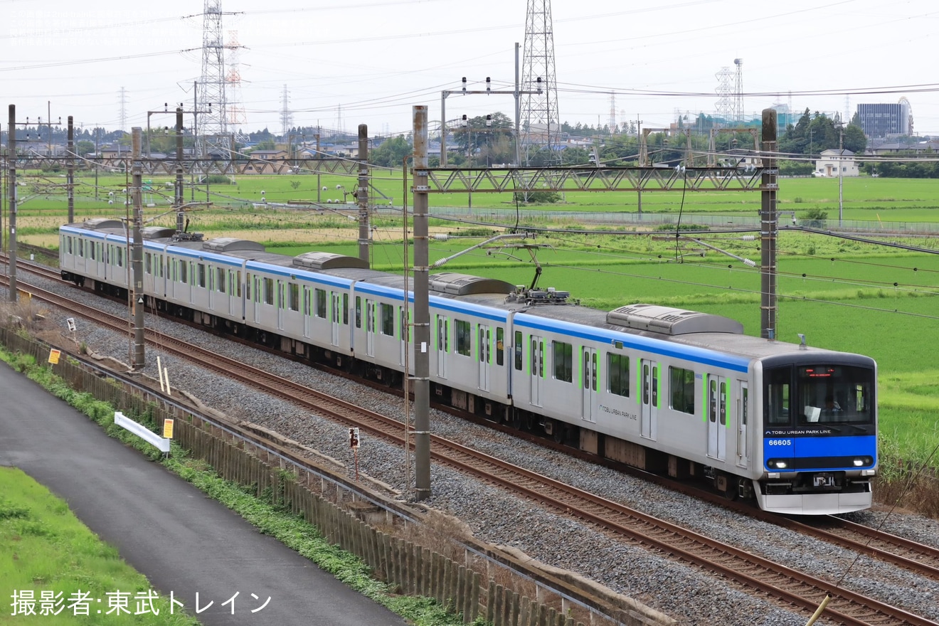 【東武】60000系61605F南栗橋工場入場回送の拡大写真