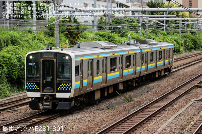 目白～池袋間で撮影された【JR東】E131系R12編成大宮総合車両センター入場回送