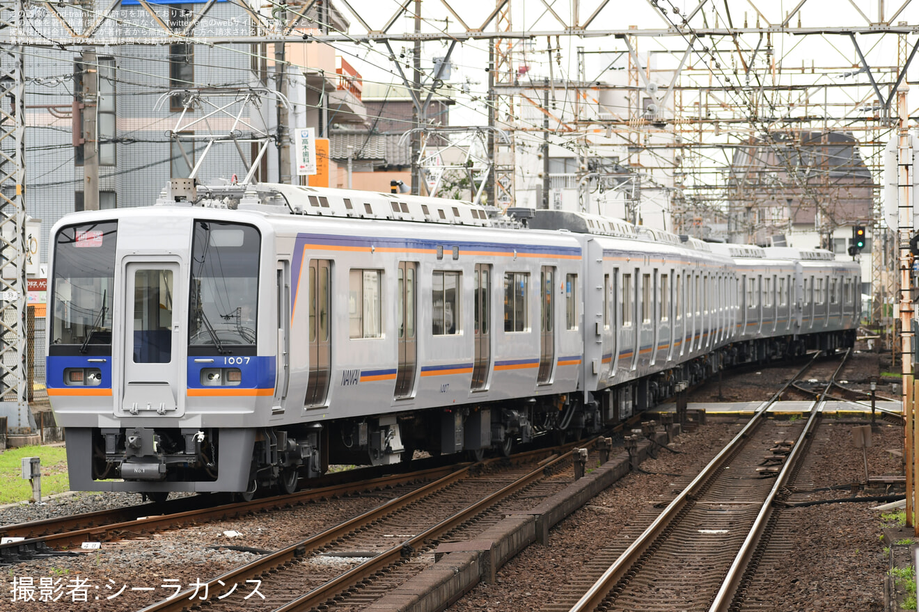 【南海】1000系1007F千代田工場出場試運転(202506)の拡大写真