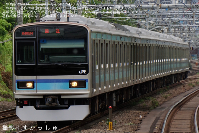 原宿駅で撮影された【JR東】E231系800番台ミツK4編成東京総合車両センター出場回送