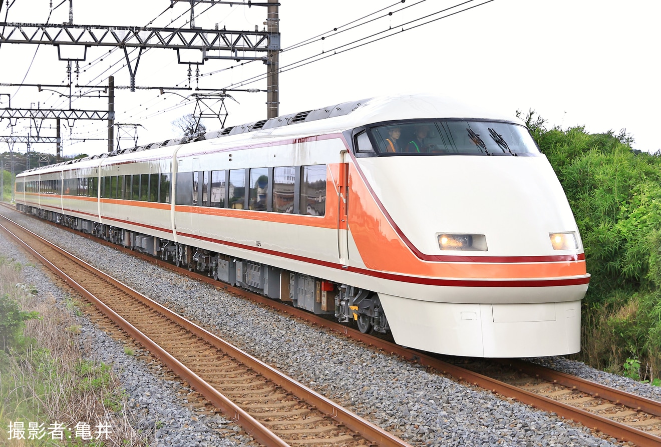 【東武】100系102F南栗橋工場出場試運転(202506)の拡大写真