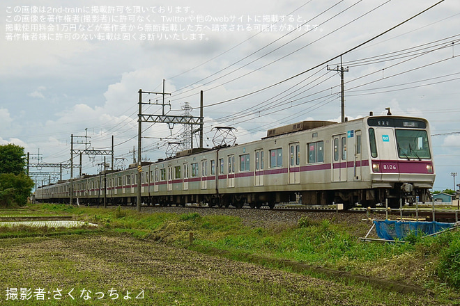 【メトロ】8000系8106F 廃車回送を不明で撮影した写真