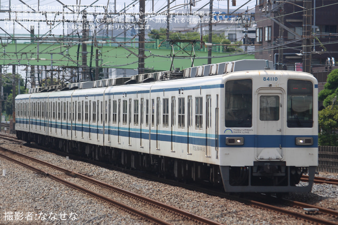杉戸高野台駅で撮影された【東武】8000系81110F 南栗橋工場へ回送