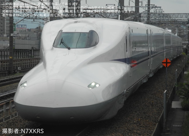 【JR海】N700A G40編成浜松工場出場試運転(202506)を不明で撮影した写真