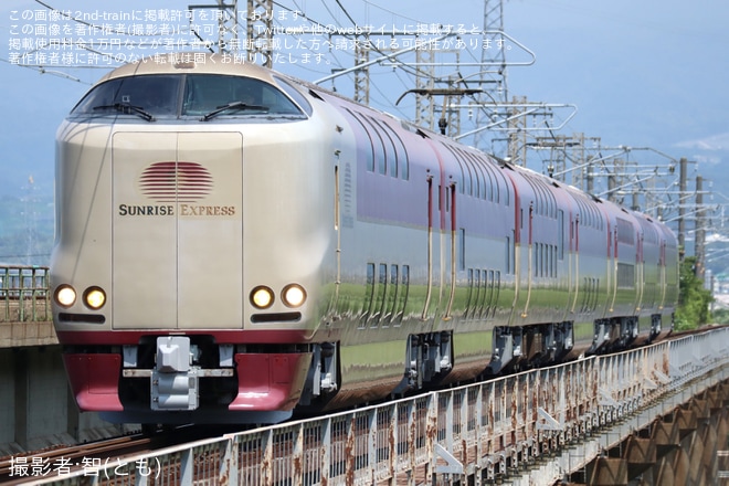 【JR西】285系I2編成後藤総合車両所本所出場試運転