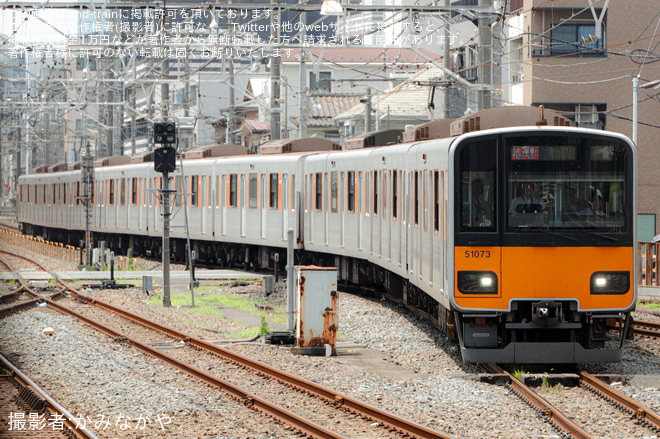 上板橋駅で撮影された【東武】東上線成増駅ホームドア整備に伴うTASC調整試運転